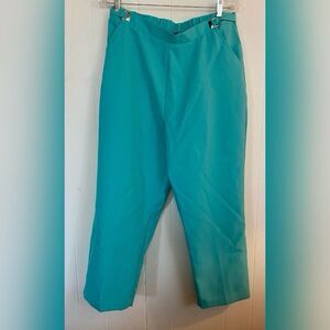 Haband Pants Women’s 16P Mint Green Pull On Adjustable Casual